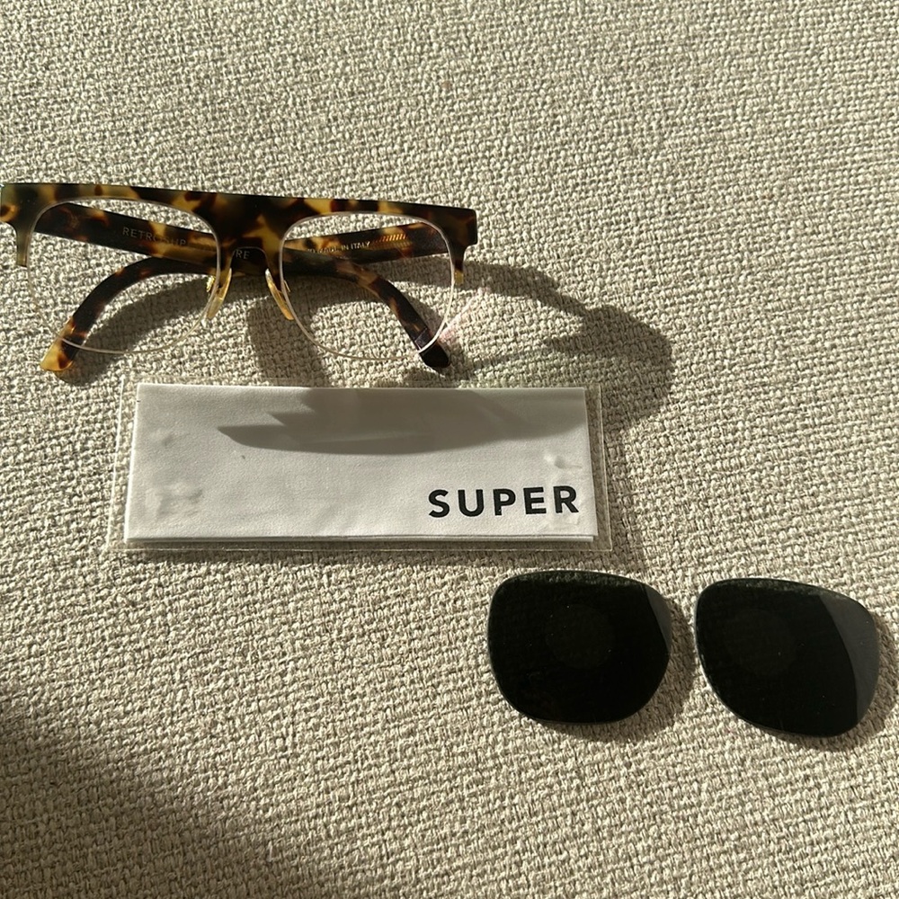 Sunglasses turned glasses